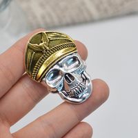 Gothic Retro Funny Skull Metal Plating Unisex Brooches 1 Piece main image 2