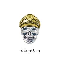 Gothic Retro Funny Skull Metal Plating Unisex Brooches 1 Piece main image 5