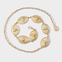 Hip-hop Retro Solid Color Alloy Plating Gold Plated Silver Plated Unisex Waist Chain main image 8