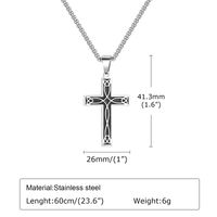 304 Stainless Steel Simple Style Stoving Varnish Cross main image 2