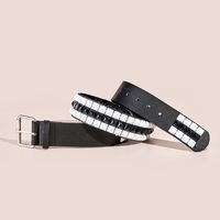 Classic Style Solid Color Pu Leather Unisex Leather Belts main image 4