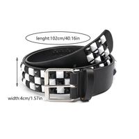 Classic Style Solid Color Pu Leather Unisex Leather Belts sku image 4