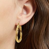 1 Pair Elegant Lady Round Plating Copper Gold Plated Earrings main image 3