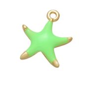 1 Piece Simple Style Star Copper Enamel Jewelry Accessories sku image 5