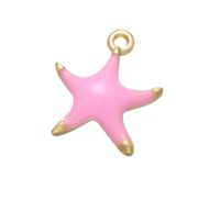 1 Piece Simple Style Star Copper Enamel Jewelry Accessories sku image 1