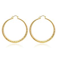 1 Pair Elegant Solid Color Plating Pleated Stainless Steel Gold Plated Earrings sku image 3