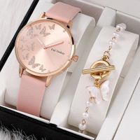 Classic Style Butterfly Buckle Quartz Women's Watches main image 1