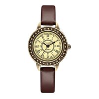 Estilo Clásico Color Sólido Hebilla Cuarzo Relojes De Mujer sku image 1