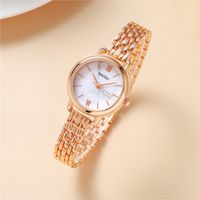 Style Vintage Couleur Unie Quartz Femmes De Montres main image 7