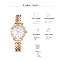 Style Vintage Couleur Unie Quartz Femmes De Montres main image 2