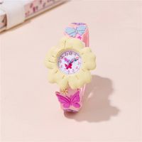 Mignon Fleur Boucle Quartz Enfants Montres sku image 4