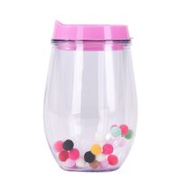 U-shaped Eggshell Cup Double Sequin Water Cup Egg Thermos Cup sku image 9