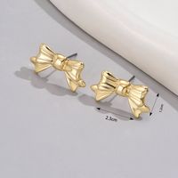 1 Pair Simple Style Insect Bow Knot Pearl Inlay Alloy Zinc Rhinestones Drop Earrings Ear Studs main image 3