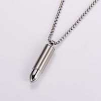 Stainless Steel 18K Gold Plated Simple Style Bullet sku image 1