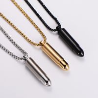 Stainless Steel 18K Gold Plated Simple Style Bullet main image 3