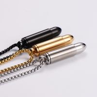 Stainless Steel 18K Gold Plated Simple Style Bullet main image 5