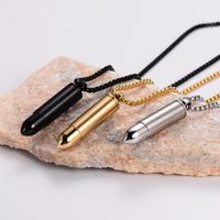 Stainless Steel 18K Gold Plated Simple Style Bullet main image 6