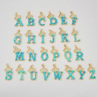 1 Piece Basic Letter Copper Plating Inlay Jewelry Accessories main image 2