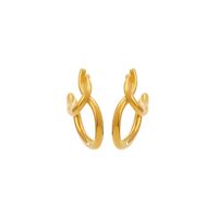 1 Pair Simple Style Geometric Plating 304 Stainless Steel 18K Gold Plated Ear Studs main image 4