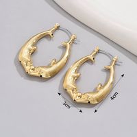 1 Pair Retro Simple Style Solid Color Ferroalloy Earrings main image 2