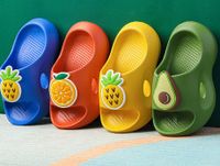 Kid's Basic Cartoon Open Toe Slides Slippers main image 6