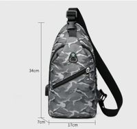 Wholesale New Fashion Men's Shoulder Messenger Bag Shoulder Bag Korean Leisure Chest Bag Men's Bag main image 2