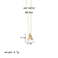 Wholesale IG Style Simple Style Letter Stainless Steel Copper Polishing Plating Pendant Necklace sku image 1