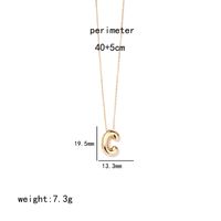 Wholesale IG Style Simple Style Letter Stainless Steel Copper Polishing Plating Pendant Necklace sku image 3