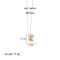 Wholesale IG Style Simple Style Letter Stainless Steel Copper Polishing Plating Pendant Necklace sku image 5
