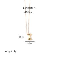 Wholesale IG Style Simple Style Letter Stainless Steel Copper Polishing Plating Pendant Necklace sku image 9