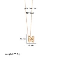 Wholesale IG Style Simple Style Letter Stainless Steel Copper Polishing Plating Pendant Necklace sku image 14