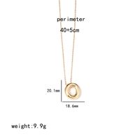Wholesale IG Style Simple Style Letter Stainless Steel Copper Polishing Plating Pendant Necklace sku image 15