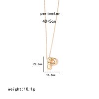 Wholesale IG Style Simple Style Letter Stainless Steel Copper Polishing Plating Pendant Necklace sku image 16