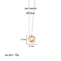 Wholesale IG Style Simple Style Letter Stainless Steel Copper Polishing Plating Pendant Necklace sku image 17