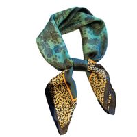 Adults Casual Simple Style Floral Leopard Satin Printing Silk Scarf main image 3