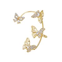 1 Piece IG Style Elegant Butterfly Hollow Out Alloy Zircon Ear Cuffs sku image 1