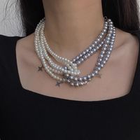 Retro Star Artificial Pearl Layered Pearl Women's Layered Necklaces main image 4