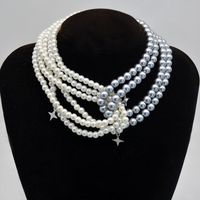 Retro Star Artificial Pearl Layered Pearl Women's Layered Necklaces main image 6