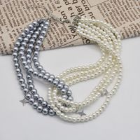 Retro Star Artificial Pearl Layered Pearl Women's Layered Necklaces main image 5