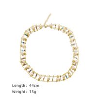 Simple Style Round Freshwater Pearl Copper Beaded Plating 18k Gold Plated Necklace main image 2