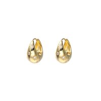 1 Pair Lady Water Droplets Plating Inlay Metal Artificial Crystal Gold Plated Silver Plated Earrings main image 6