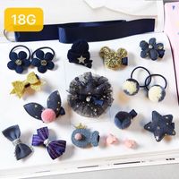 Kid's Cute Rabbit Flower Bow Knot Cloth Sequins Hair Clip Hair Tie sku image 7