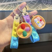 Cartoon Style Food Pvc Unisex Keychain main image 1