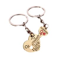 Simple Style Letter Heart Shape Zinc Alloy Valentine's Day Couple Keychain main image 2