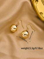 1 Pair Vintage Style Simple Style Geometric Ccb Silver Plated Drop Earrings main image 2