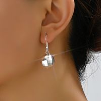 1 Pair Vintage Style Simple Style Geometric Ccb Silver Plated Drop Earrings main image 7