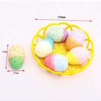 Easter Cute Solid Color Foam Party Festival Colorful Egg Decorative Props sku image 5