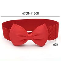 Cute Sweet Bow Knot Elastic Band Polyester Women's Woven Belts main image 2