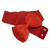 Cute Sweet Bow Knot Elastic Band Polyester Women's Woven Belts main image 4