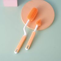 Casual Solid Color Silica Gel Baby Bottle Brush Baby Accessories sku image 2